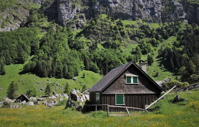rural mountain cabin